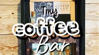 MINI COFFEE BAR | DOLLAR TREE DIY