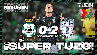 Resumen y goles | Santos 0-2 Pachuca | CL2024 - Liga Mx J16 | TUDN