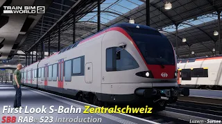 First Look S-Bahn Zentralschweiz : Luzern-Sursee & SBB RABe 523 Introduction : Train Sim World 2