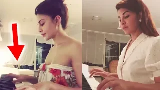 Jacqueline Fernandez Playing Awesome Piano For LATE Sridevi, Gets EMOTIONAL | Throwback