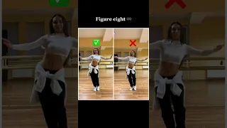 Typical Mistakes When do figure eight in Belly Dancing  part 2 [tutorial] #shorts #dance