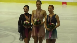 Golden Spin of Zagreb 2016 Medal Ceremony Ladies