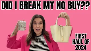 WHAT DID I DO??!! My First Haul of 2024 | Did I Break My No Buy/Low Buy? #loewe #rimowa