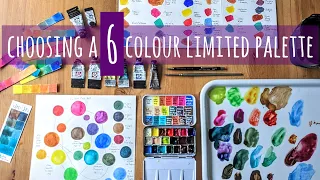 Choosing Six Colours for a Limited Watercolour Palette: Daniel Smith & Sennelier