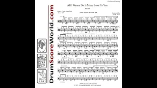 Drum Score - Heart - All I Wanna Do Is Make Love To You (Preview)