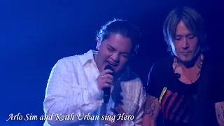 Keith Urban and Arlo Sim Sing Hero