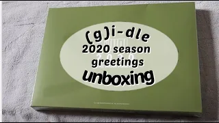 🏕a very excited unboxing of (G)I-DLES 2020 SEASON GREETINGS