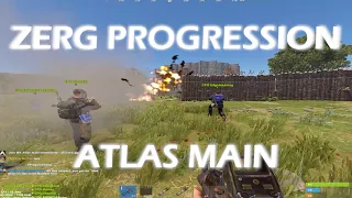 ZERG PROGRESSION ON ATLAS MAIN // 300 ROCKET RAID - RUST