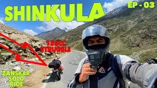 SHINKULA PASS PE 125CC KA DAM NIKLA GAYA | LADAKH BIKE TRIP | ZANSKAR #zanskar #lehladakh #bikeride