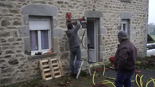 Drilling a Century Old Stone Wall