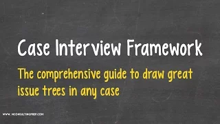 Case Interview Frameworks Are Overrated!