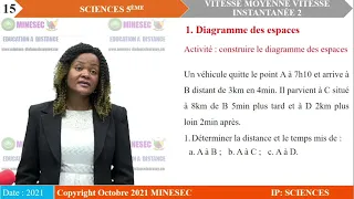 IP-SC SCIENCES 5eme Leçon 21 vitesse instantanée et vitesse moyenne  PART 2