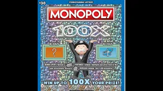 SYMBOL HUNTING! LOOKING FOR THAT 100X! MONOPOLY LOTTERY TICKET! $3 MILLION DOLLAR TOP PRIZE!