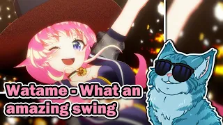Moral Reacts! | Tsunomaki Watame - What an amazing swing (Animation MV) [Hololive] | Moral Truth