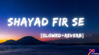 Shayad Fir Se [slowed+reverb] Lofi song||Rahul Vaidya RKV||Kirat,Barrel||Nupur Audio||@TriTalkies