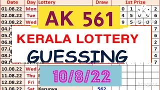 10/8/22 Kerala lottery guessing || Akshaya 561 || Kerala lottery three numbers guessing