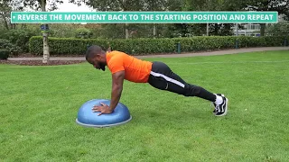 How To Do Bosu Ball High Low Plank | Exercise Demo