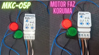 Faz Sıralamalı Motor Koruma Rölesi Motor Koruma Faz Koruma Rölesi Entes MKC 05P