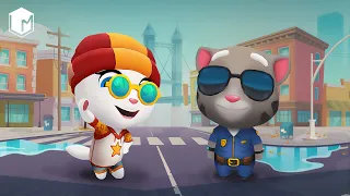 Talking Tom Gold Run - Street Jam Event Gameplay Walkthrough - Skater Angela and Officer Tom