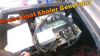 Repairing a Generator on a Boat house.