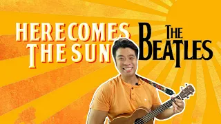 🌻 HERE COMES THE SUN THE BEATLES EASY UKULELE TUTORIAL PLAY ALONG with chords