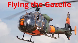 Gazelle SA342M startup & flying....