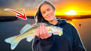Sara Shows Hannah How To Catch Her First ZANDER | Team Galant