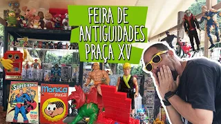 FEIRA DE ANTIGUIDADES da Praça XV (RJ): uma volta ao passado! Brinquedos  antigos, quadrinhos raros