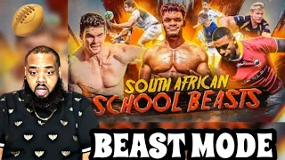 BEAST MODE | Schoolboy FREAKS OF NATURE In The South African School Rugby System | REACTION