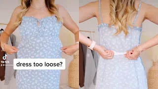 Dress Too Loose? Try This Hack!! ✨