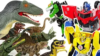 Protect the Super Wings airport!! Transformers RID vs Dinosaurs army!! - DuDuPopTOY