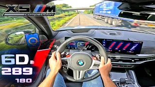 2024 BMW X5M COMPETITION with NEW V8 is FAST! - TOP SPEED on AUTOBAHN