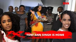 Miss World 2019 Toni-Ann Singh Arrives Home To Screams And Pot Cover Celebrations/JBNN