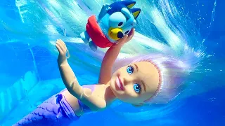 Mermaid - The Pool - Baby Bluey Toys Pretend play