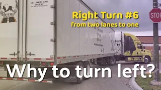 Right Turn From Two Lanes To One Lane