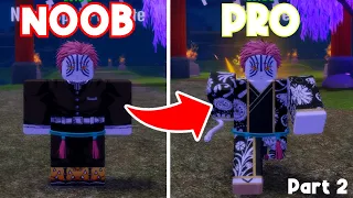 Noob to MAX LEVEL Akaza in Demon Soul.. (ROBLOX) : Part 2