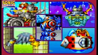 Sonic Advance - All Boss Encounters - No Damage!!