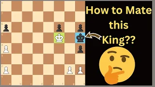 ONE "AMAZING" Endgame Puzzle to checkmate this poor black "king"!