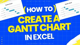 How to make a Gantt chart in Excel | Create a Gantt chart in 3 minutes |