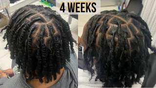 First Retwist on Two-Strand Twist Starter Locs | Talk Through + Technique | Loctician