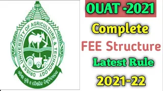 OUAT latest Fee Structure 2021.