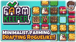 Minimalist Farming Drafting Roguelike!! | Let's Try Farm Keeper