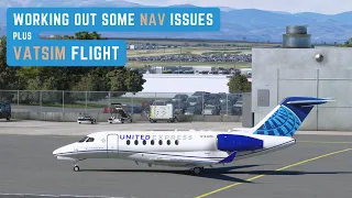 Working Out Some NAV System Issues Plus VATSIM Flight | Cessna Citation Longitude | MSFS 2020