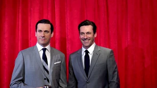 Jon Hamm unveils his 'Don Draper' Wax Figure at Madame Tussauds New York