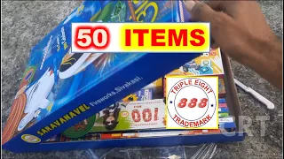 CRACKERS GIFT BOX UNBOXING 2021|50 ITEMS Crackers Gift Box|Saravanavel Fireworks