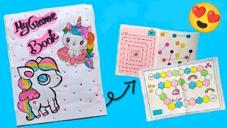 Unicorn game book | how to make gaming book #viral #unicorn