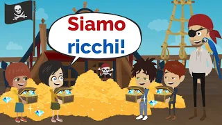 Il Tesoro Perduto! Conversation in Italian (Dialogo Treasure) - ENG SUB