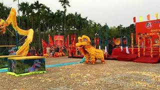 Best traditional lion dance 2024 by Long Thien Mon | Nga Ba Giong historical sites