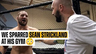 WE SPARRED SEAN STRICKLAND AT HIS GYM 😮
