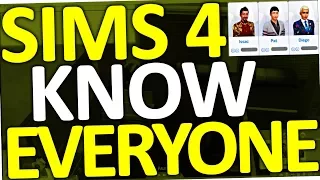 Sims 4 - How to know everyone (Friends Cheat)